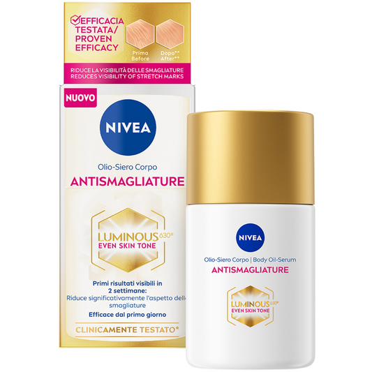 NIVEA OLIO-SIERO CORPO ANTISMAGLIATURE LUMINOUS 630 100ML