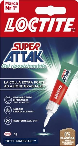 LOCTITE SUPER ATTAK GEL RIPOSIZIONABILE 3G