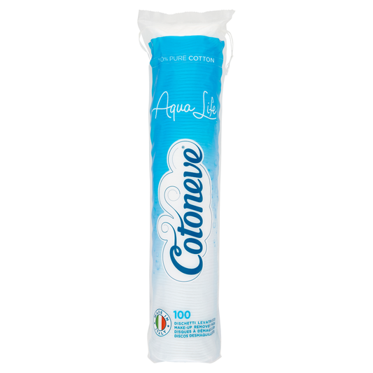 COTONEVE AQUA LIFE DISCHETTI LEVATRUCCO 100% PURO COTONE X100