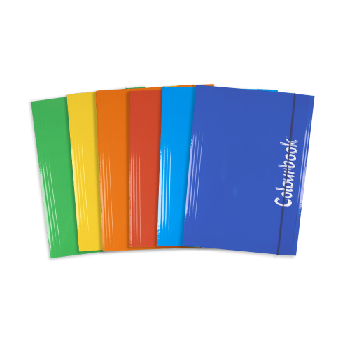COLOURBOOK CARTELLINA CON ELASTICO COLORI VARI
