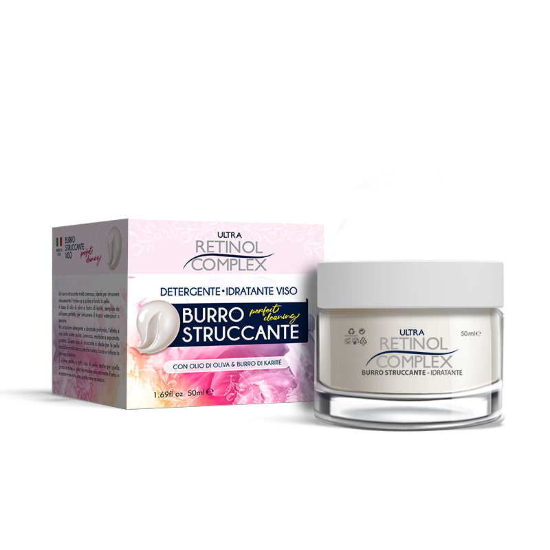 ULTRA RETINOL COMPLEX DETERGENTE IDRATANTE VISO BURRO STRUCCANTE 50ML OLIO DI OLIVA & BURRO DI KARITE'
