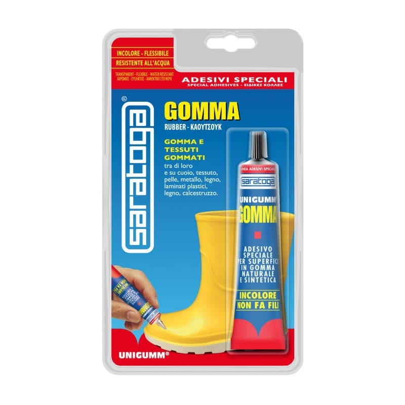SARATOGA UNIGUMM GOMMA COLLA PER GOMMA E TESSUTI GOMMATI 25ML