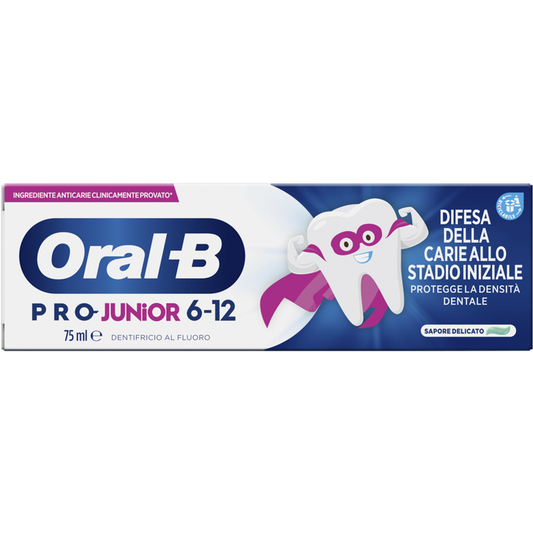 ORAL-B DENTIFRICIO 75ML PRO JUNIOR 6-12 ANNI SAPORE DELICATO