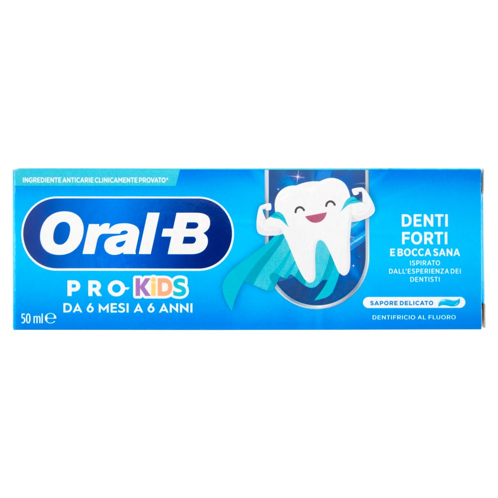 ORAL-B DENTIFRICIO 50ML PRO KIDS DA 6 MESI A 6 ANNI SAPORE DELICATO