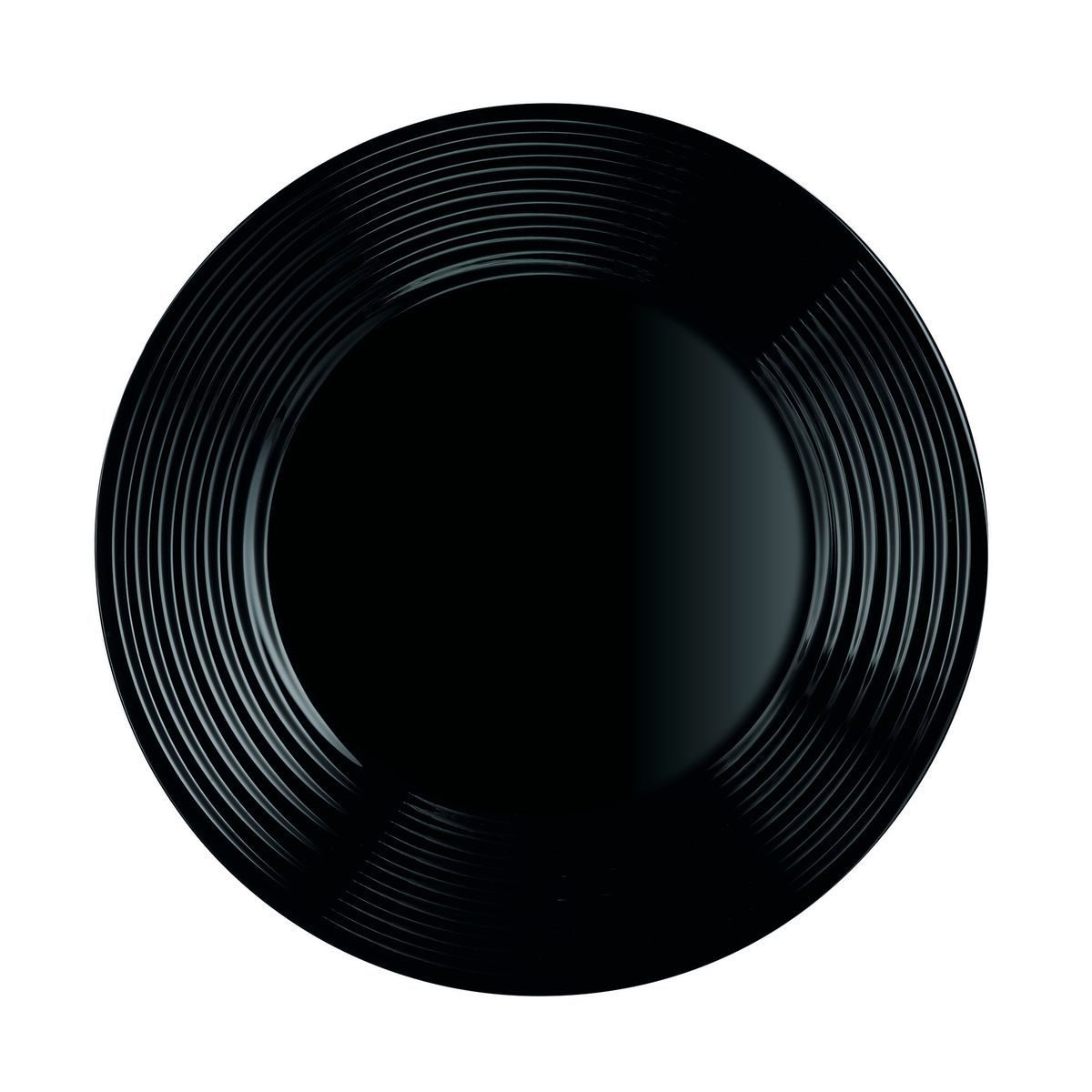 LUMINARC HARENA PIATTO FRUTTA CM.19 NERO 6PZ