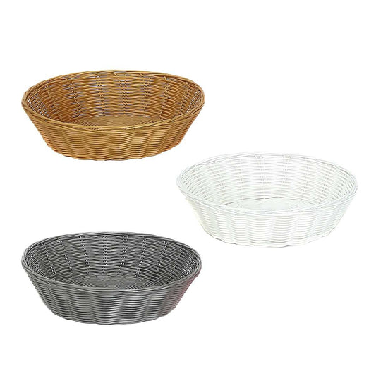 KASAVIVA CESTINO INTRECCIATO PANAMA TONDO CM.24 3 COLORI ASSORTITI