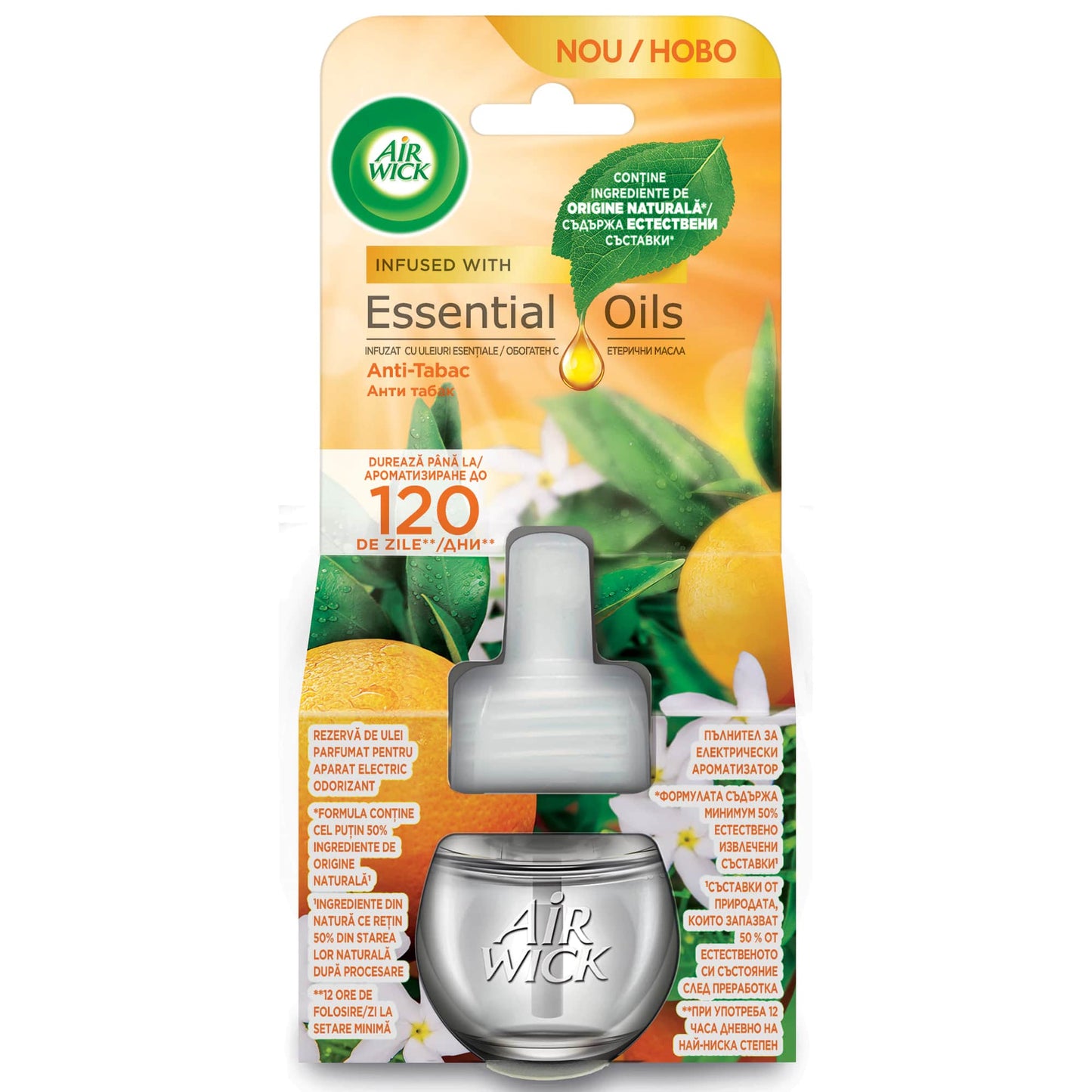 AIR WICK RICARICA ELETTRICO 19ML ESSENTIAL OILS ANTI-TABACCO