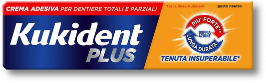 KUKIDENT CREMA ADESIVA 35G PLUS DOPPIA AZIONE GUSTO NEUTRO