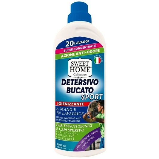 SWEET HOME COLLECTION DETERSIVO BUCATO SPORT 1L 20 LAVAGGI PER TESSUTI TECNICI E CAPI SPORTIVI
