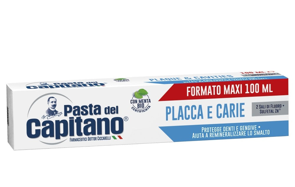 PASTA DEL CAPITANO DENTIFRICIO 100ML PLACCA E CARIE