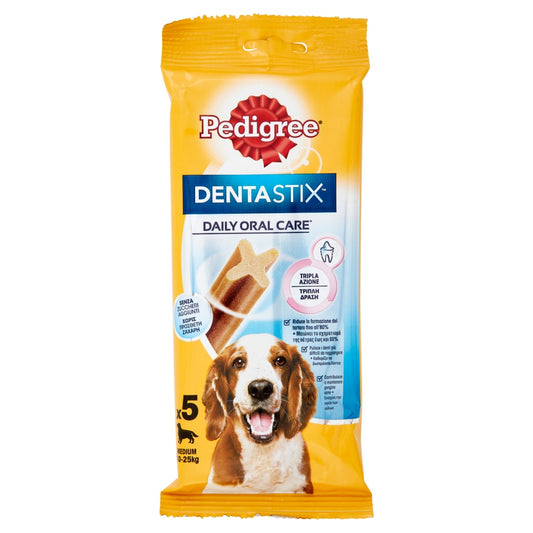 PEDIGREE DENTASTIX MEDIUM 10-25KG 128G X5