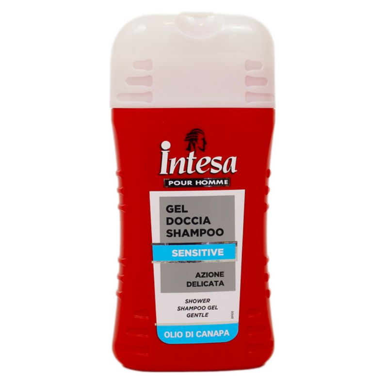 INTESA POUR HOMME GEL DOCCIA SHAMPOO 250ML SENSITIVE OLIO DI CANAPA
