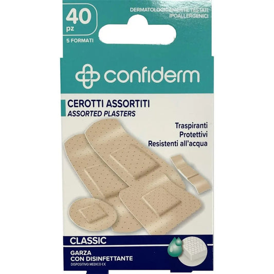 CONFIDERM CEROTTI CLASSICI ASSORTITI 40PZ 5 FORMATI