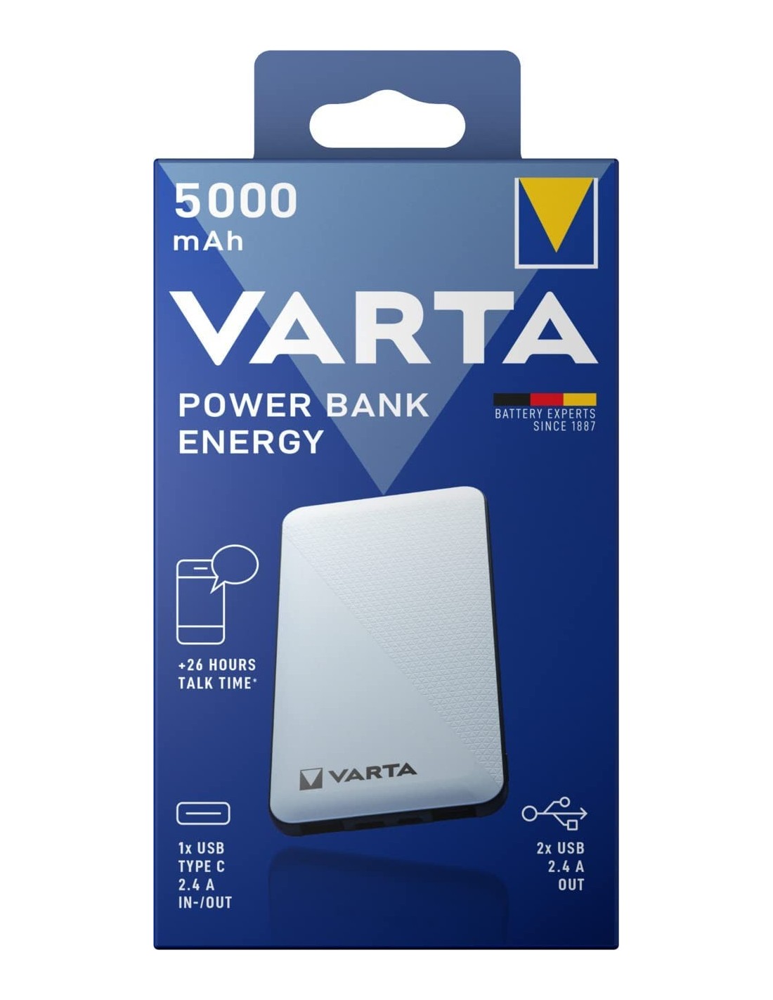 VARTA POWER BANK ENERGY 5000 mAh