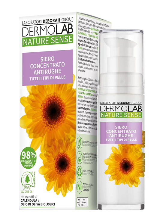 DERMOLAB NATURE SENSE SIERO CONCENTRATO ANTIRUGHE TUTTI I TIPI DI PELLE 30ML