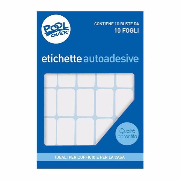 POOL OVER ETICHETTE AUTOADESIVE 34x14MM