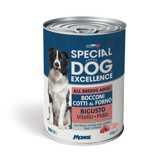 SPECIAL DOG EXCELLENCE BOCCONI 400G ALL BREEDS ADULT BIGUSTO VITELLO E POLLO