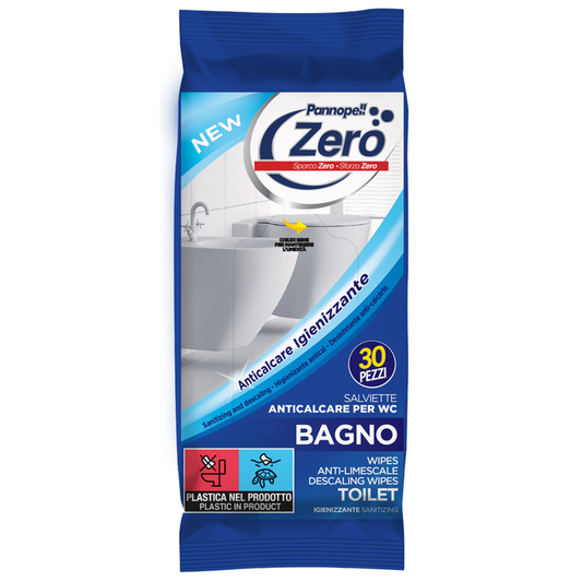 EUDOREX PANNOPELL ZERO SALVIETTE ANTICALCARE PER WC BAGNO 30PZ