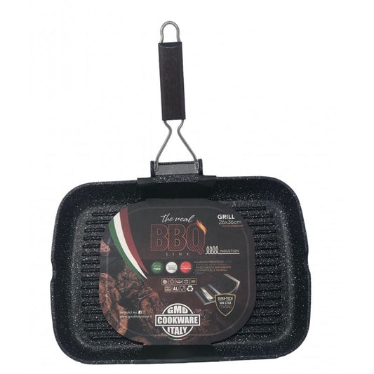 GMD PIETRA LAVICA BBQ GRILL 1M PIEGHEVOLE CM.28X28 INDUZIONE