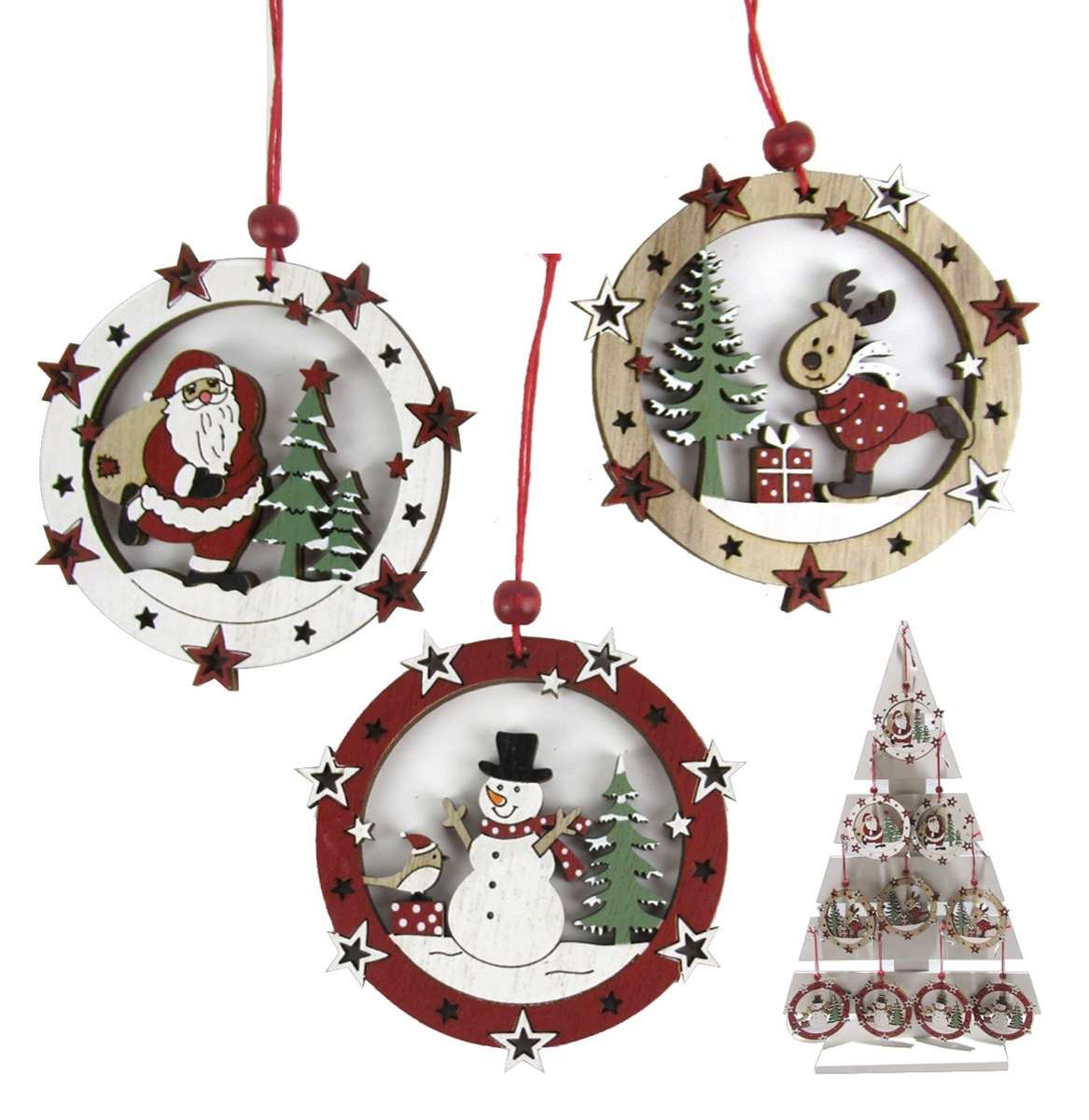 KASAVIVA NATALE APPENDINO SFERA NATALIZIO 1PZ ASSORTITO