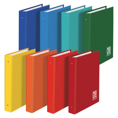 IN COLOR COPERTINA 4 ANELLI A4 D4 AZZURRO