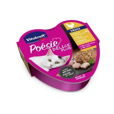 VITAKRAFT POESIE DELICE PLUS 85G POLLO E OLIO DI SALMONE