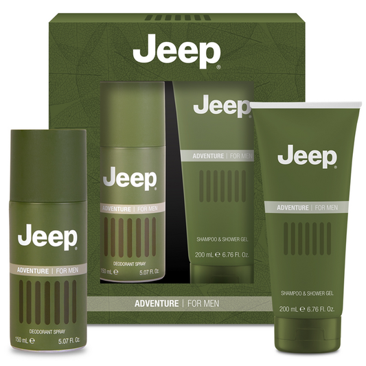JEEP ADVENTURE FOR MEN CONFEZIONE REGALO DEO SPRAY 150ML + SHOWER GEL 200ML