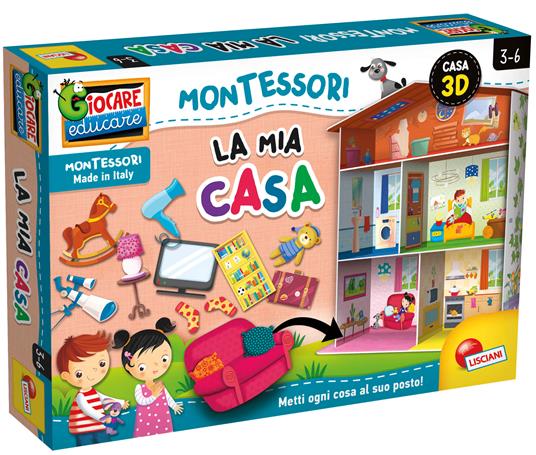 LISCIANI GIOCO GIOCARE EDUCARE MONTESSORI IL LA MIA CASA 3-6A