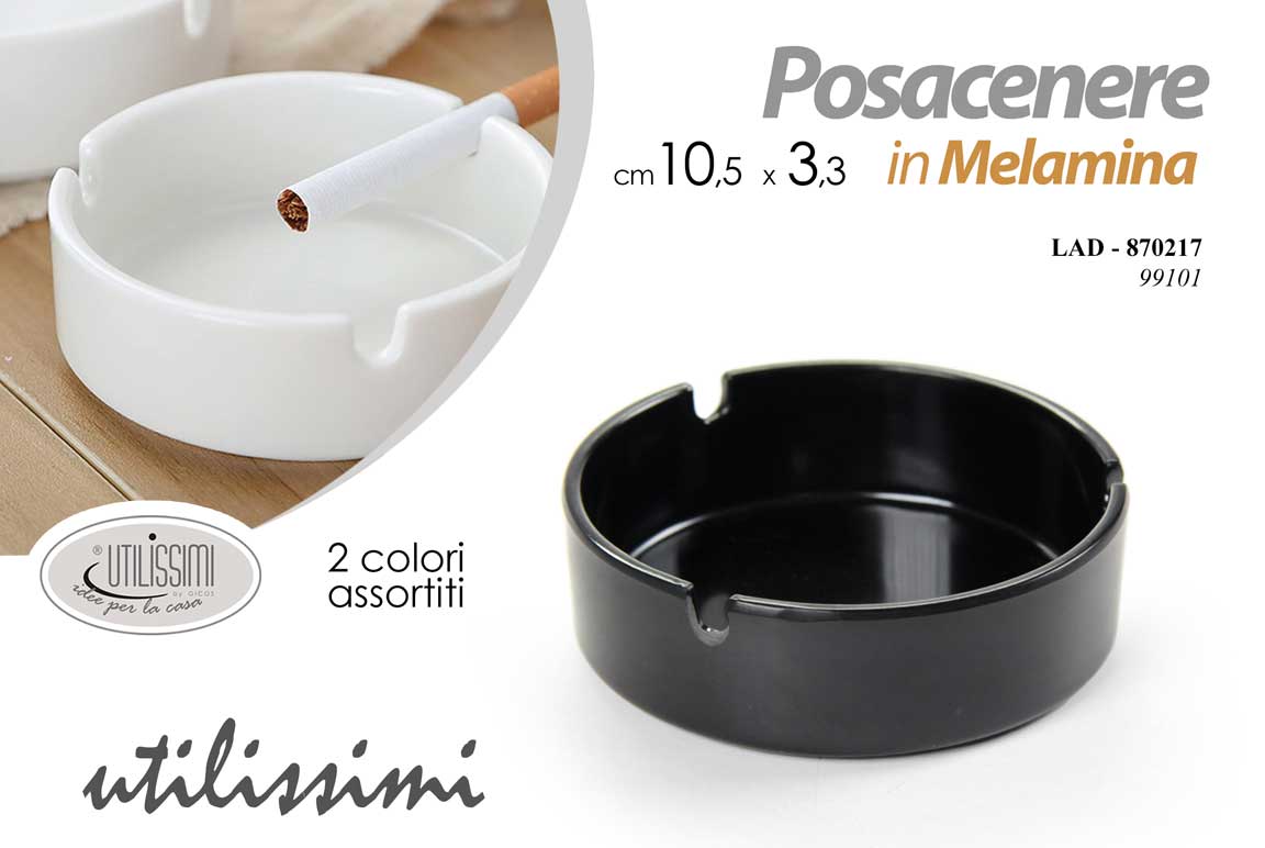 GICOS POSACENERE MELAMINA CM.10,5X3,3 COLORI ASSORTITI