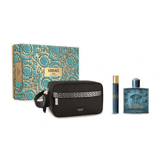 VERSACE EROS CONFEZIONE EDT 100ML + EDT 10ML + TROUSSE POCHETTE