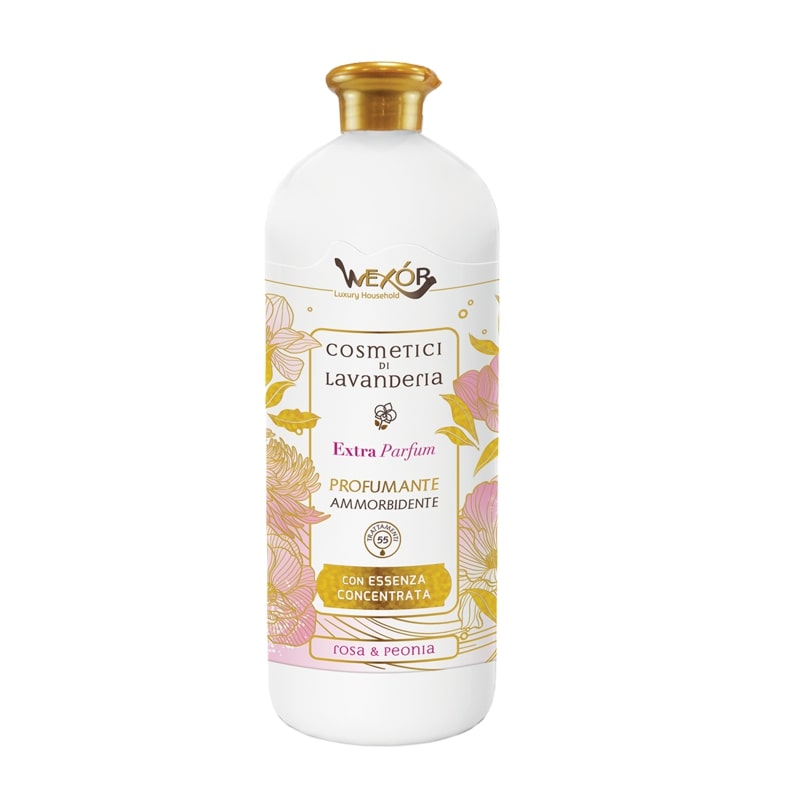 WEXOR COSMETICI DI LAVANDERIA EXTRA PARFUM AMMORBIDENTE PROFUMANTE 1L ROSA & PEONIA