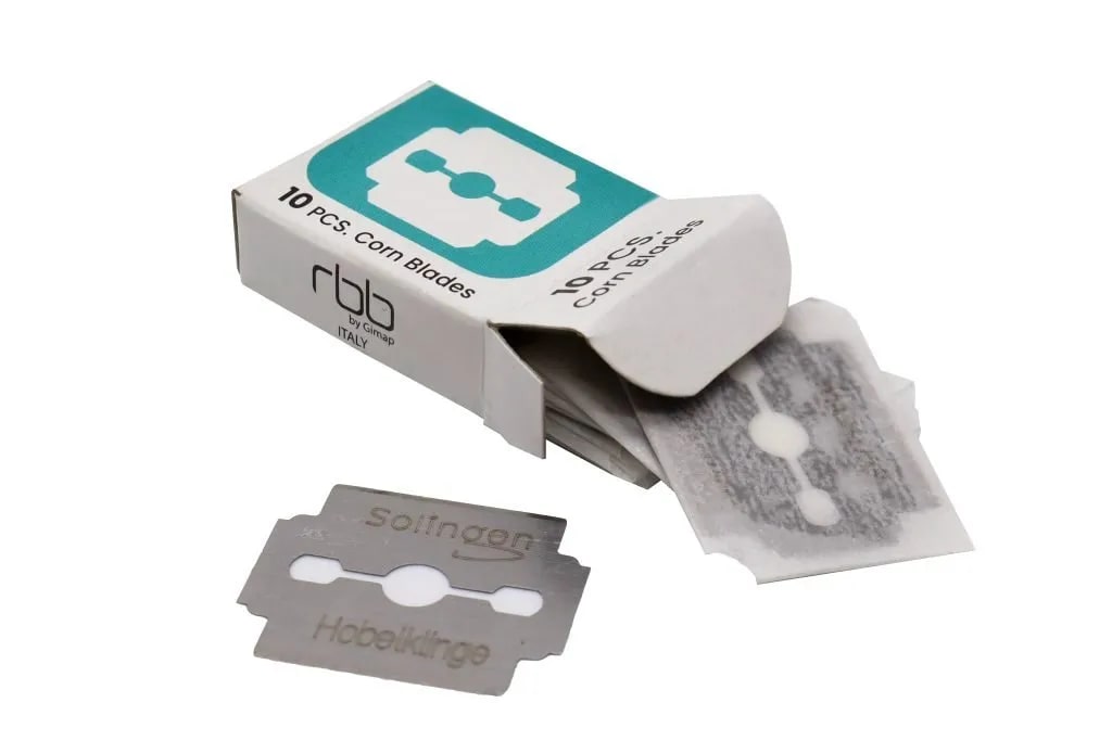 RBB LAME RICAMBIO PER TAGLIACALLI 10PZ ACCIAIO INOX AISI 420 ART.6953