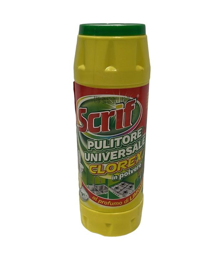 SCRIF CLOREX PULITORE UNIVERSALE POLVERE 500G LIMONE
