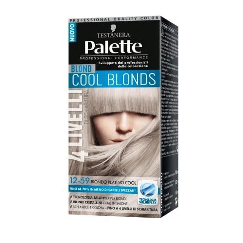 TESTANERA PALETTE TINTA COOL BLONDS 12-59 BIONDO PLATINO COOL