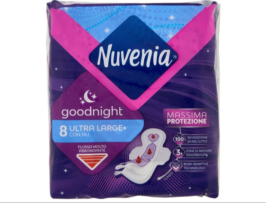 NUVENIA GOODNIGHT ULTRA LARGE+ X8 CON ALI FLUSSO MOLTO ABBONDANTE