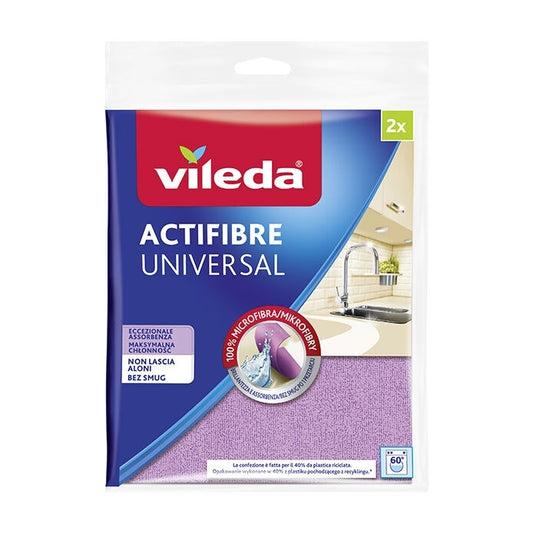 VILEDA ACTIFIBRE UNIVERSAL PANNO MICROFIBRA X2