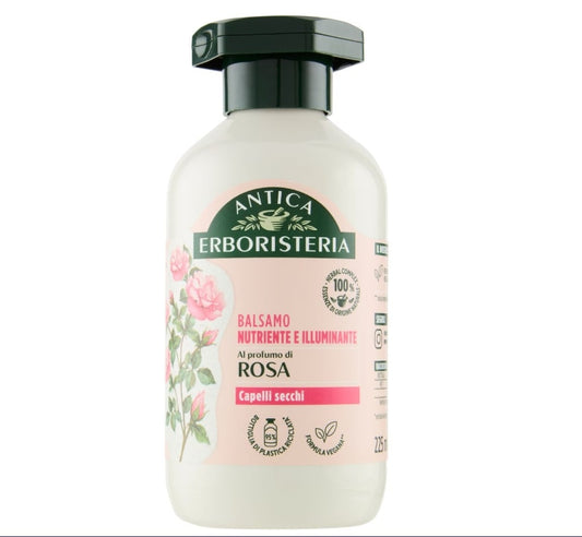 ANTICA ERBORISTERIA BALSAMO 225ML ROSA NUTRIENTE E ILLUMINANTE CAPELLI SECCHI
