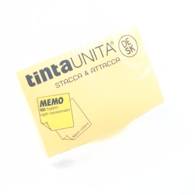 TINTA UNITA DESK STACCA & ATTACCA MEMO NEON COLORS 100 FOGLIETTI 125MM X 75MM