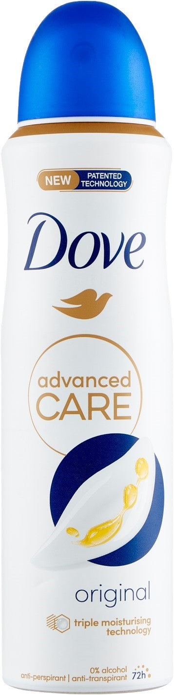 DOVE ADVANCED CARE DEO SPRAY 150ML ORIGINAL 72H