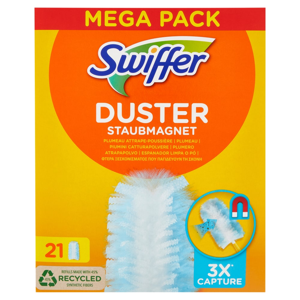 SWIFFER DUSTER STAUBMAGNET PIUMINI CATTURAPOLVERE X21 MEGA PACK