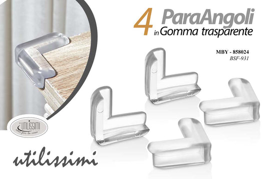 GICOS PARA ANGOLI IN GOMMA TRASPARENTE 4PZ