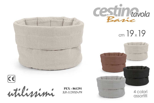 GICOS CESTINO TAVOLA BASIC CM.19X19 4 COLORI ASSORTITI