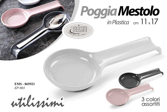 GICOS POGGIA MESTOLO IN PLASTICA CM.11X17 3 COLORI ASSORTITI
