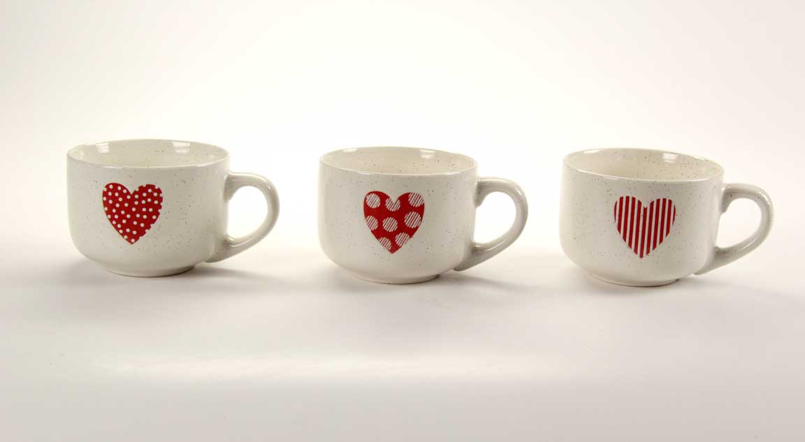 GICOS TAZZA JUMBO CUORE 455ML CM.11X7X6