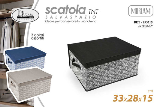 GICOS SCATOLA TNT SALVASPAZIO CM.33X28X15 COLORI ASSORTITI