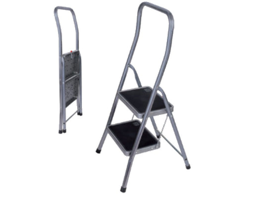 FACAL SUPER EFFE ACCIAIO SGABELLO PROFESSIONALE IN ACCIAIO 2 GRADINI IN ACCIAIO CON GOMMA ANTISCIVOLO