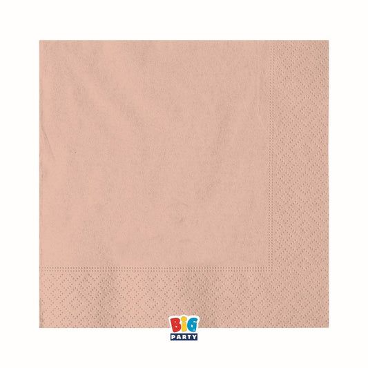 BIG PARTY 40 TOVAGLIOLI ECOLOR SOFT TOUCH 2 VELI 33X33 ROSE GOLD MATT