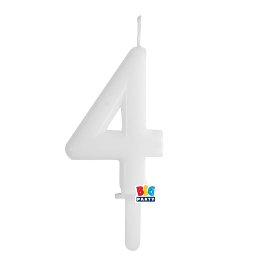 BIG PARTY CANDELA TINY PLUMP BIANCO 4 CM.7