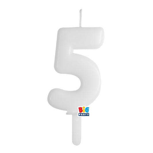 BIG PARTY CANDELA TINY PLUMP BIANCO 5 CM.7