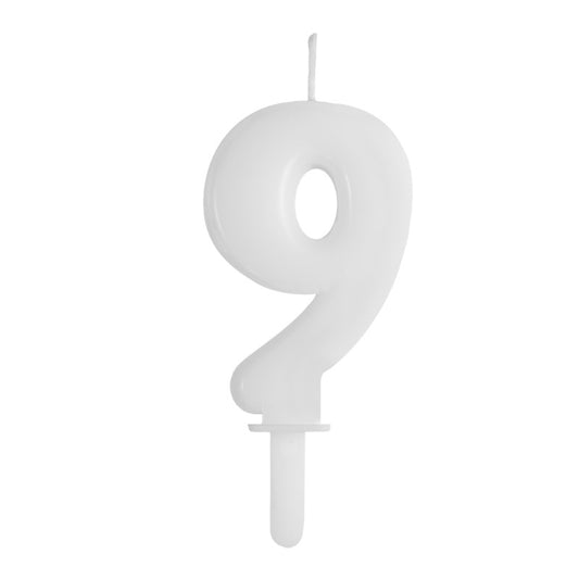 BIG PARTY CANDELA TINY PLUMP BIANCO 9 CM.7